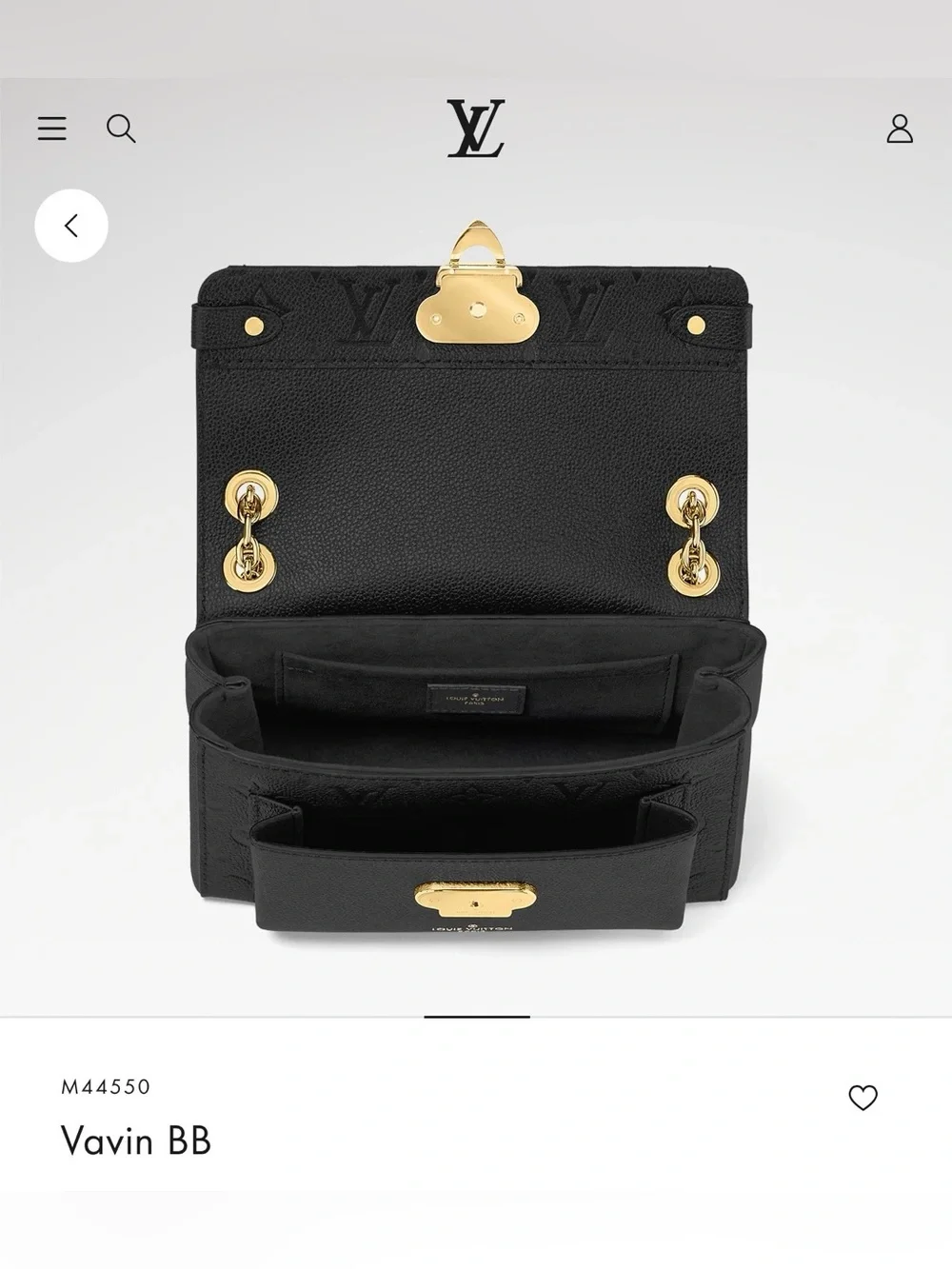 Louis Vuitton Vavin BB (Black, Gold Hardware)